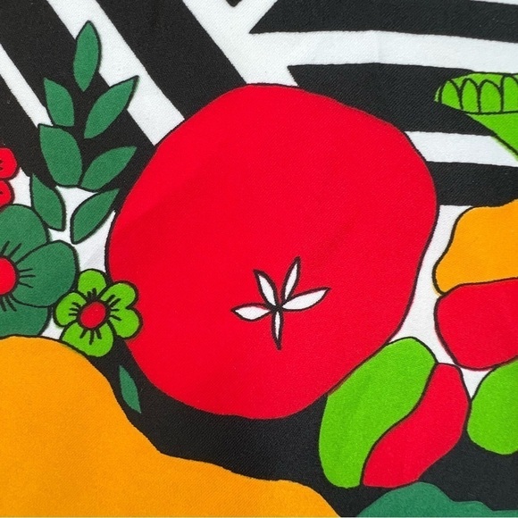 Vintage Lanvin I. Magnin Geometric Floral Button Front Blouse Mod Flowers Medium - Picture 8 of 16